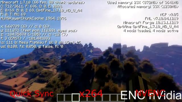x264 vs QuickSync vs NVENC смотреть онлайн