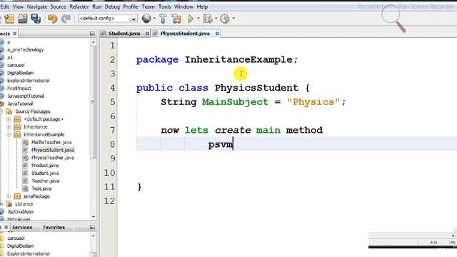 Use of Extends Keyword In Inheritance Example #2 || Core Java Programing смотреть онлайн