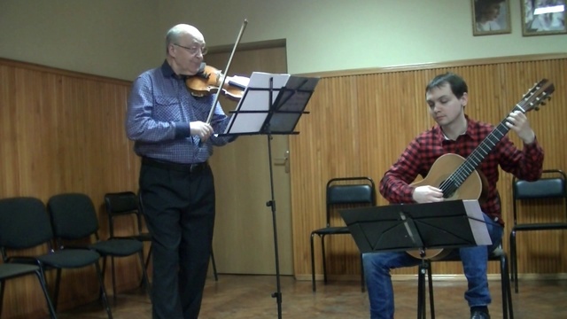 Н.Паганини соната I оп.2а для скрипки и гитары