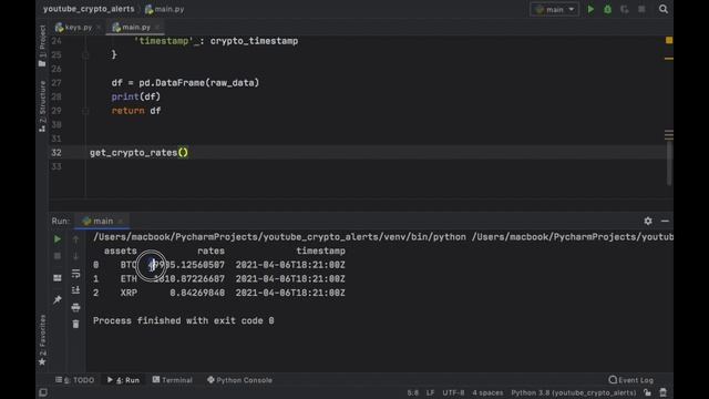 AUTOMATE your Cryptocurrency Price Alerts in Python Tutorial смотреть онлайн