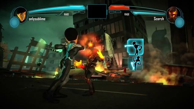 PowerUp Heroes introduction and first battle 720P gameplay Xbox 360 Kinect смотреть онлайн