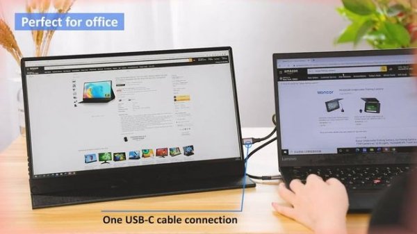 Eyoyo Portable Computer Monitor-4K Gaming Monitor 13.3 inch 3840x2160 UHD IPS Display