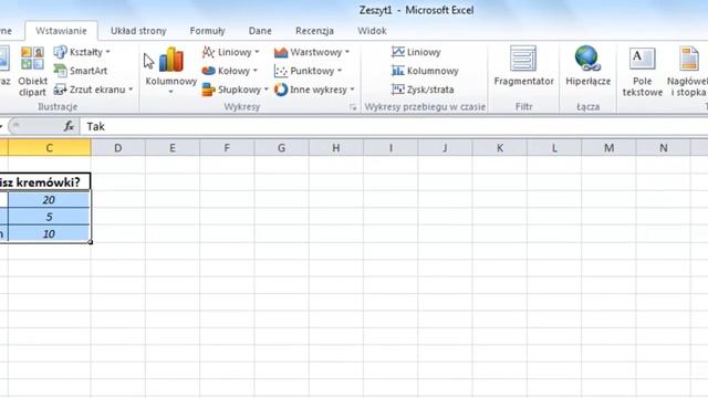 Jak wstawiać wykresy w programie Microsoft Excel 2010? смотреть онлайн