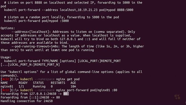60 Access Services in Kubernetes using Kubectl Port Forwarding смотреть онлайн