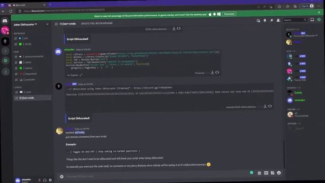 FREE Joker Obfuscator™ LUA obfuscator [Roblox, FiveM, Rust] смотреть онлайн