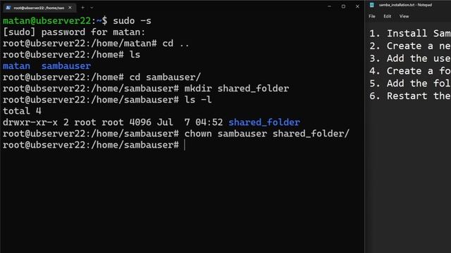 Installing Samba Server on Ubuntu 22.04 (and accessing it from Windows) смотреть онлайн