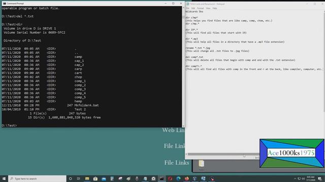 Batch Commands Wildcards смотреть онлайн