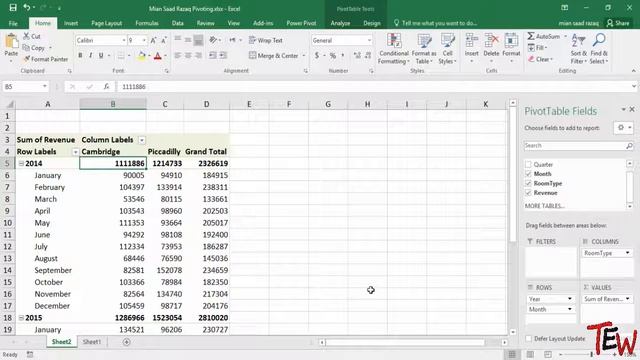 Excel PivotTable Tutorial - How to Create and Configure Pivot Tables ? смотреть онлайн