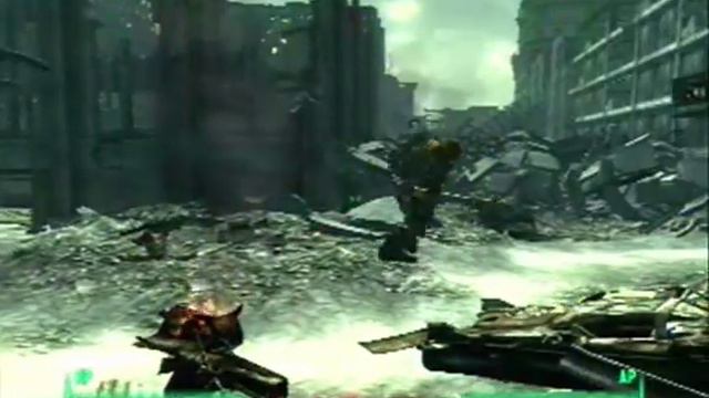 Fallout 3 - Super-Mutant Behemoth Vs Brotherhood Of Steel and Jericho смотреть онлайн