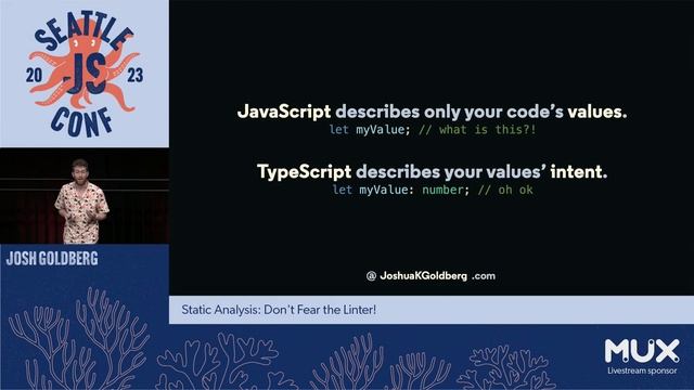 Static Analysis: Don't Fear the Linter! | Josh Goldberg | SeattleJS Conf 2023 смотреть онлайн