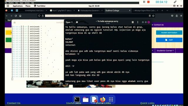 Bab 1 : SQL Injection with SQL Map смотреть онлайн