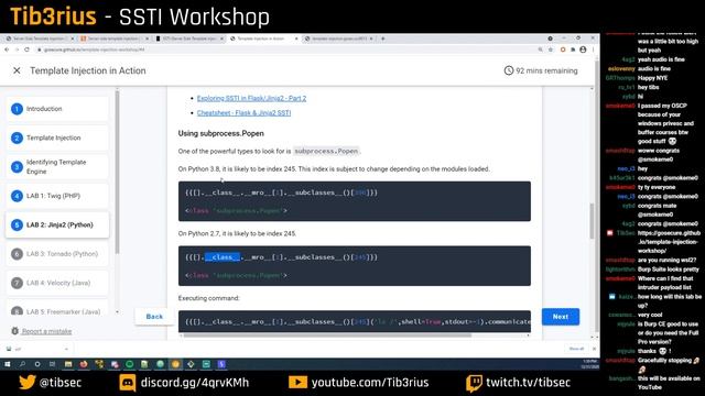 Server-Side Template Injection Workshop смотреть онлайн