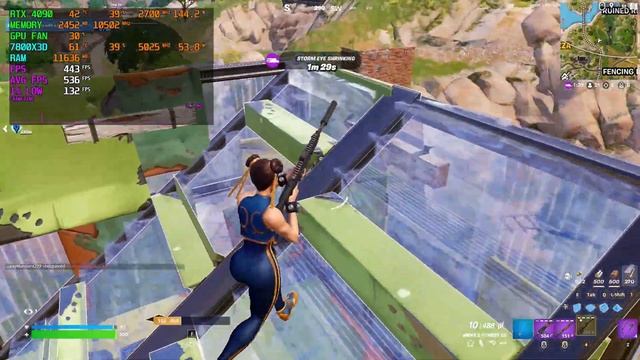 RTX 4090 + 7800X3D | Fortnite | Performance Mode Low Settings | 1080p смотреть онлайн