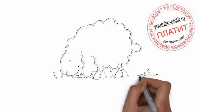 Как нарисовать поэтапно барашка Шона карандашом смотреть онлайн