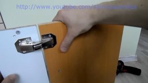 Мебельная петля не требующая фрезеровки