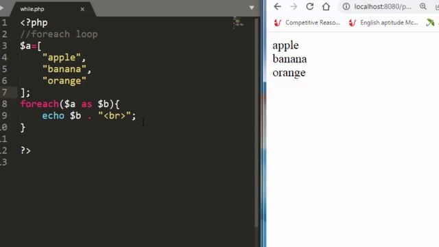 PHP ForEach Loop | PHP tutorial lesson - 23 | ForEach loop in PHP смотреть онлайн