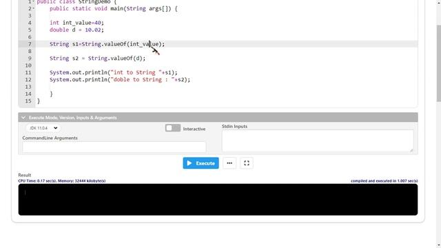 valueOf method in Java смотреть онлайн