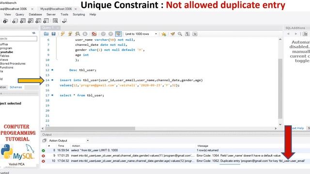 #MySQL : Data Integrity Through Constraints || Integrity Constraints смотреть онлайн