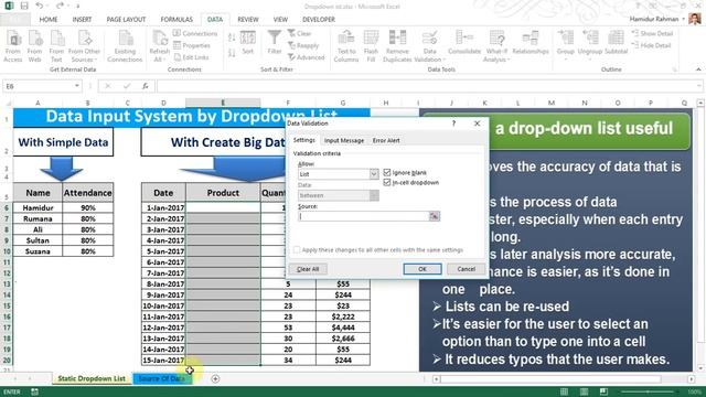 Drop Down List In Excel for Simple & Big Data-✔️ смотреть онлайн