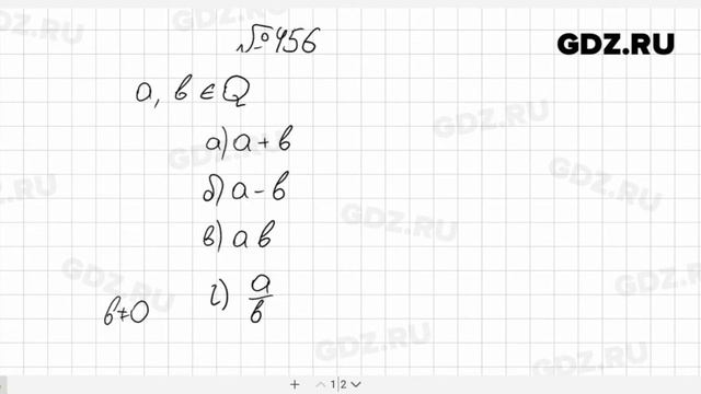 № 456- Алгебра 8 класс Макарычев смотреть онлайн