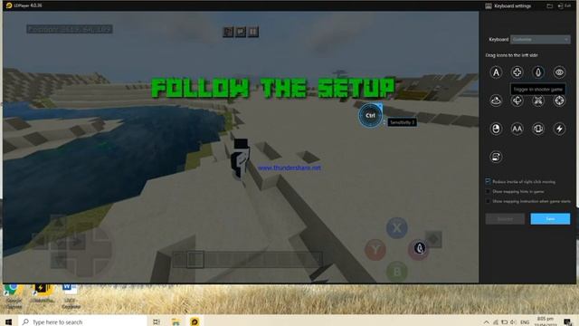 LD Player||Minecraft with working left/right mouse click and key mappings|| смотреть онлайн