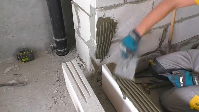 Ошибки при кладке перегородок из пеноблоков!!! Газобетон своими руками!!! смотреть онлайн