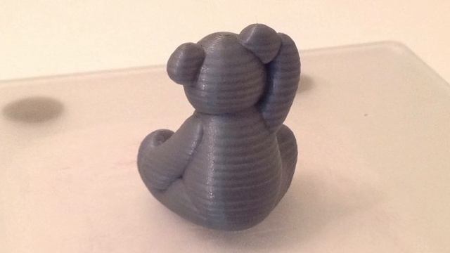 Mini Teddy bear on zim by Zeepro 3D printer смотреть онлайн