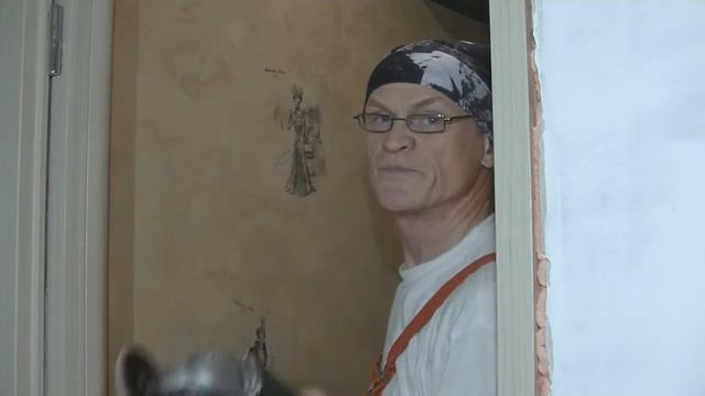 Нанесение рисунка на декоративку.Drawing on the wall. смотреть онлайн
