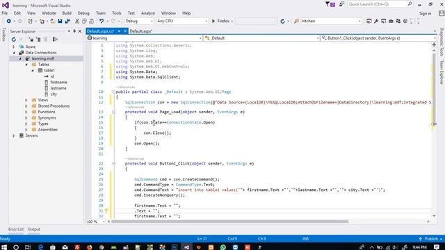 Asp.net sql server database connection tutorial смотреть онлайн