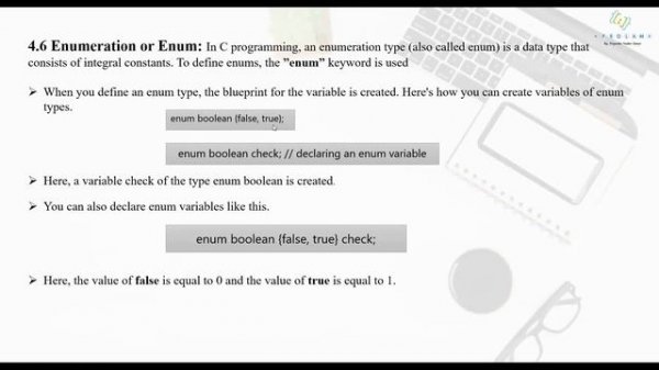 Enumerated Data Type in C | What is Enum in C? | Data Types in C Language