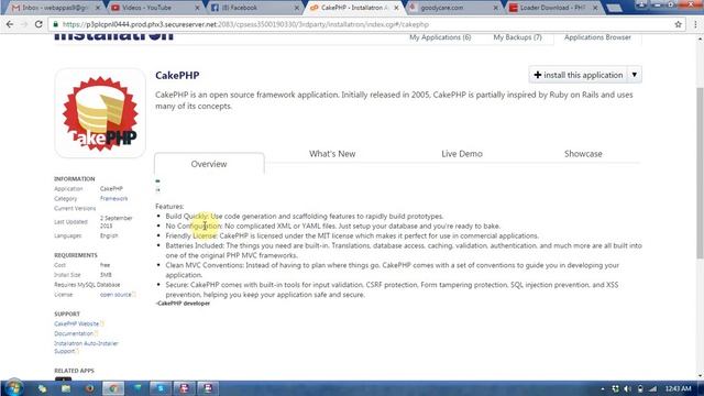 How to installed the CAKE PHP FRAMEWORK at the hosting in 2 min?[language: Hindi] смотреть онлайн