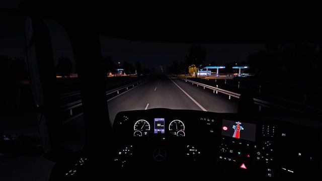Düsseldorf to Luxembourg / Night Drive / TruckersMP / ETS 2 1.48 4K смотреть онлайн