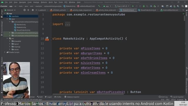 Enviar arraylist para outra atividade usando intents (Android Studio + Kotlin) смотреть онлайн