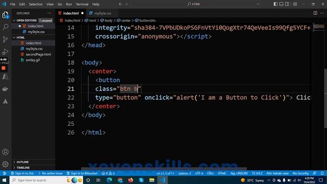 Lecture 19: Creating Buttons using HTML with Bootstrap смотреть онлайн