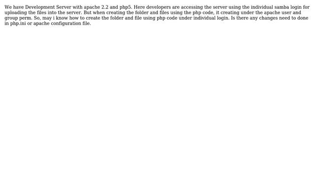 How to create the folder using php code under the user perm in developement server? смотреть онлайн