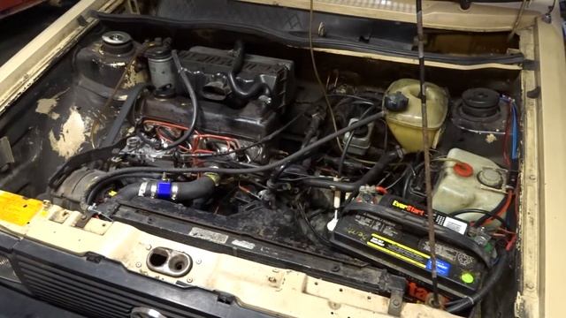 1984 MK1 Jetta 1.6 NA Diesel cold start смотреть онлайн