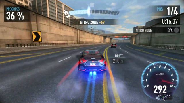Need For Speed No Limits Honda Civic Type-R Day-4 смотреть онлайн