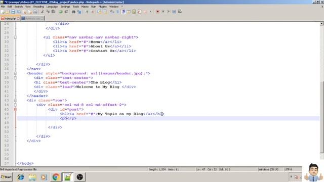 Bootstrap Creating Blog смотреть онлайн