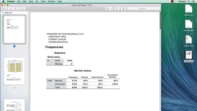 Export SPSS Output to a PDF смотреть онлайн