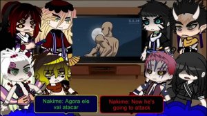 Uppermoons React to Demon Slayer SAITAMA // Gacha React