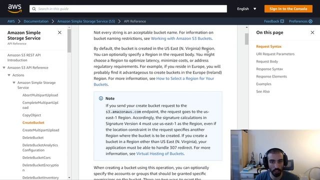 AWS S3 CreateBucket API Walkthrough смотреть онлайн