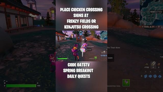 PLACE CHICKEN CROSSING SIGNS AT FRENZY FIELDS OR KENJUTSU CROSSING смотреть онлайн