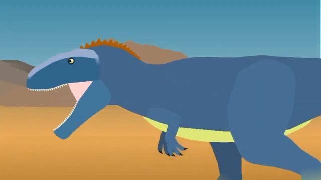 JWE Tyrannosaurus Rex VS JWE Giganotosaurus (Stick Nodes Dinosaurs)