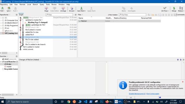 3 Stash in SmartGIT смотреть онлайн