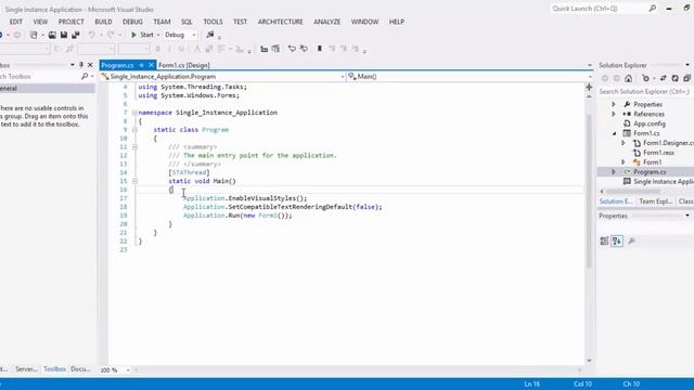 Single Instance Application in C# Windows Forms смотреть онлайн