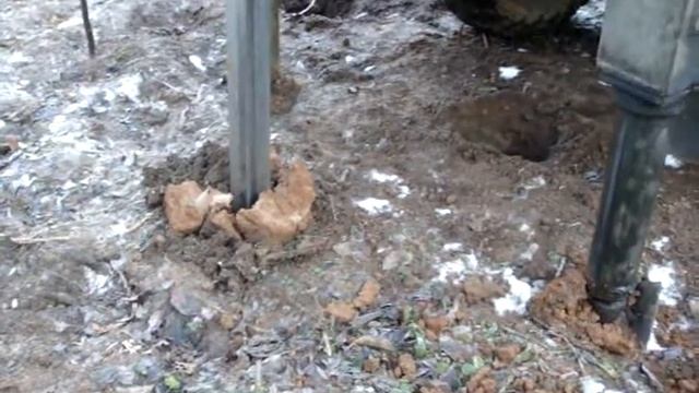 Бурение под столбы смотреть онлайн