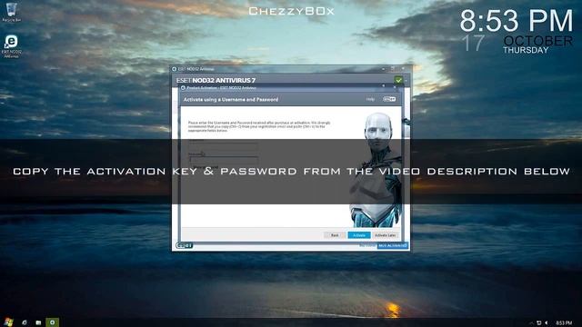 ► ESET NOD32 AntiVirus + Username & Password For Free смотреть онлайн