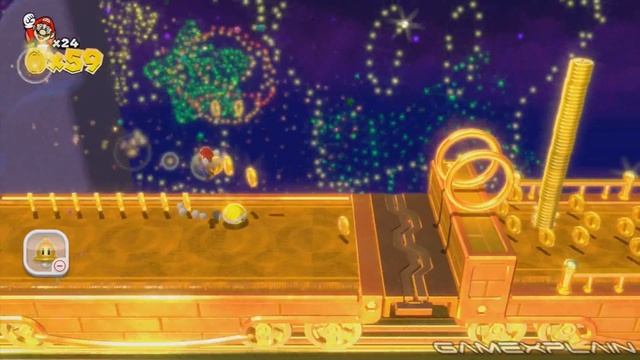 Super Mario 3D World - Gold Coin Train Secret Level (Wii U - 1080p Gameplay) смотреть онлайн