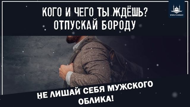 Кого и чего ты ждёшь? Отпускай бороду, не лишай себя мужского облика! | www.Yaqin.kz смотреть онлайн