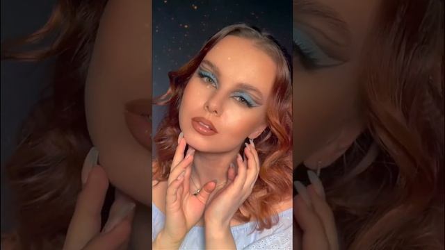 Огненная девушка и холодный макияж глаз. смотреть онлайн